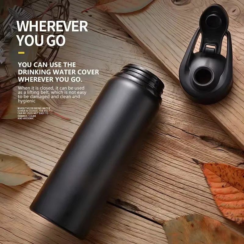 Metal Portable Water Bottle Leakproof Reusable Outdoor Sports Cup for Cycling Hiking Gym Halloween Gift Christmas Gift Travel